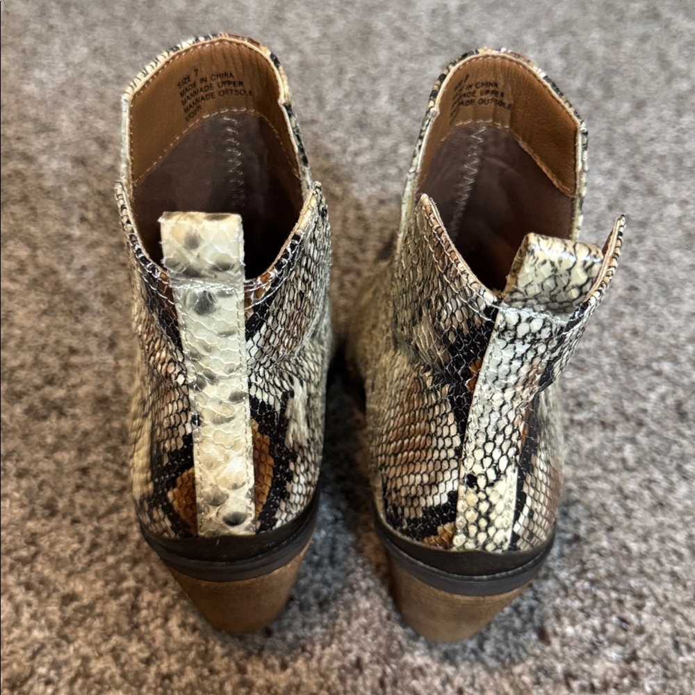 SOLD 
Snakeskin Ankle Boots - Picture 5 of 8